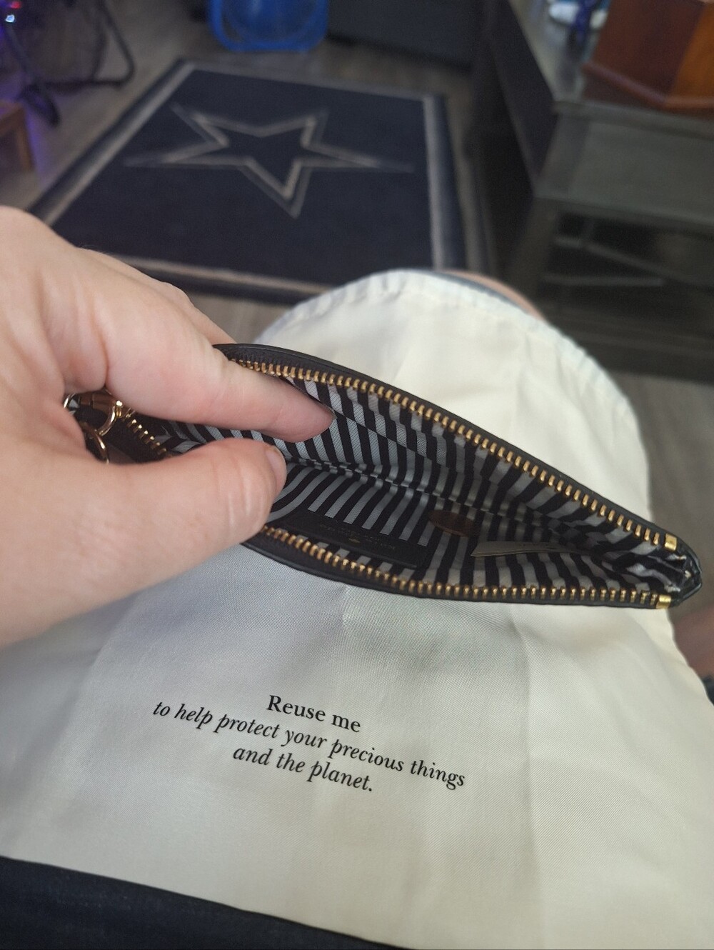 kate spade Black Pebbled Pouch - Picture 2 of 3
